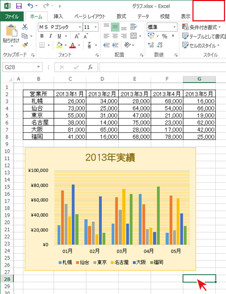 グラフだけ印刷 グラフと元の表を合わせて印刷 Excel エクセル の使い方